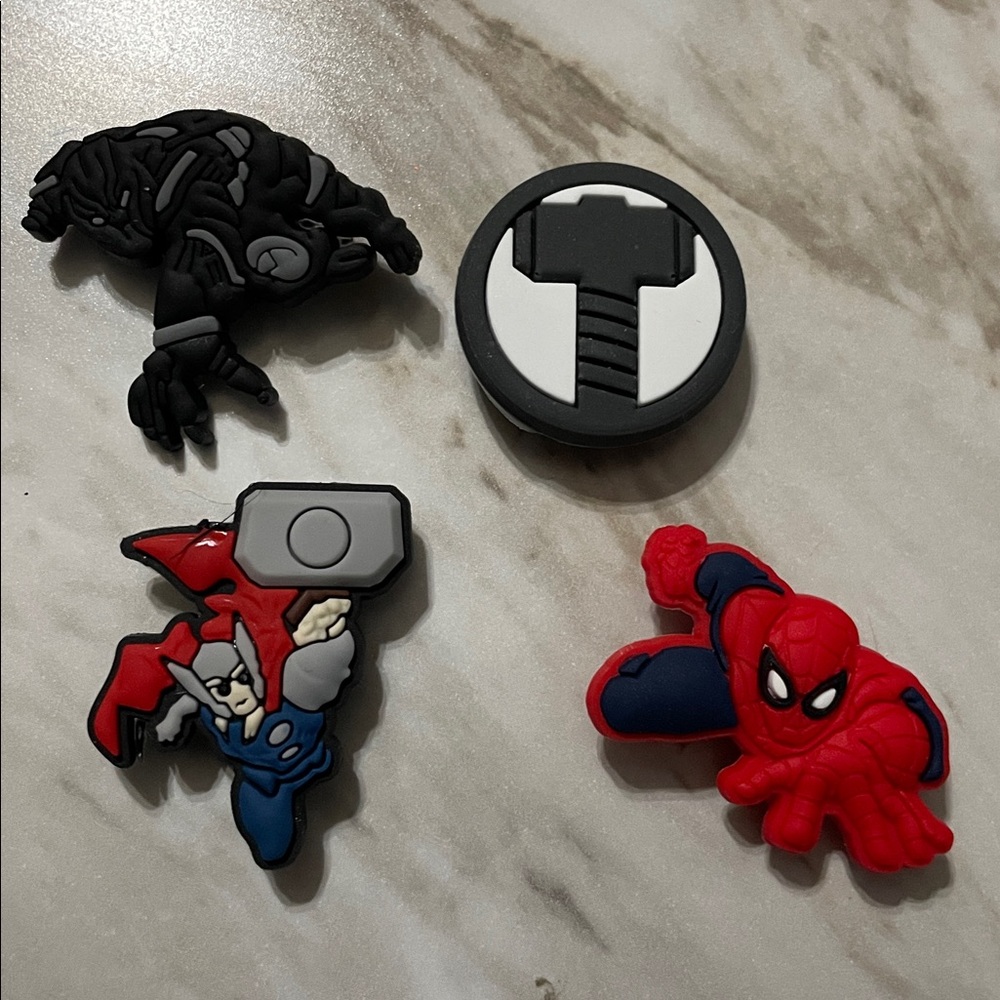 Marvel Superhero Shoe Croc Charms Set